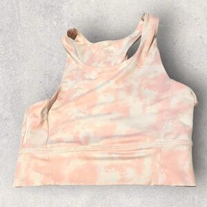 EUC All Fenix pink tie dye sports bra